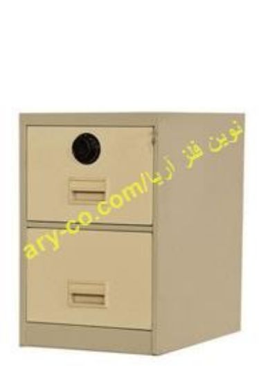 تصویر  فایل 2 کشو فلزی ریل دوبل رمزدار
