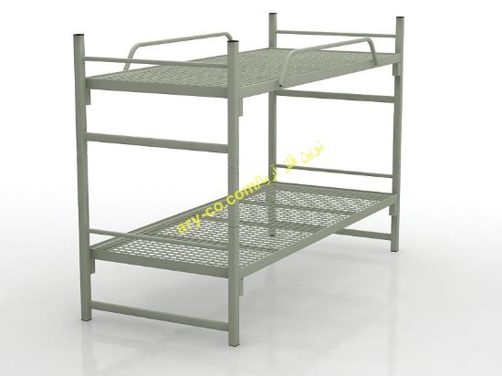 تصویر  تخت دانشجویی / سربازی فلزی