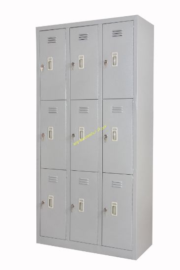 تصویر  کمد فلزی 9 درب ( جاکفشی فلزی)