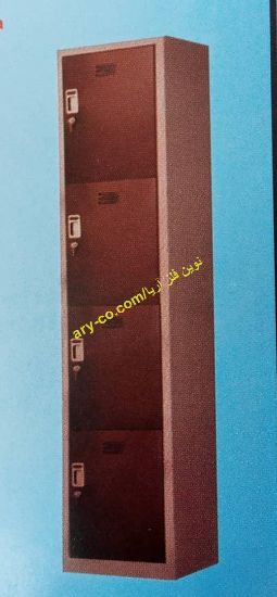 تصویر  کمد 4 درب فلزی روی هم ( رختکن فلزی)