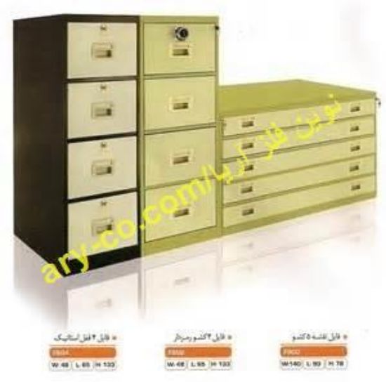 تصویر  فایل فلزی نقشه 5 کشو